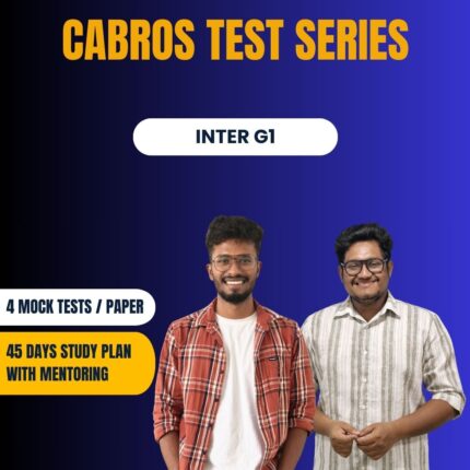 CABROS Test Series - Inter Group 1