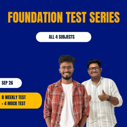 Foundation Test Series Sep 26